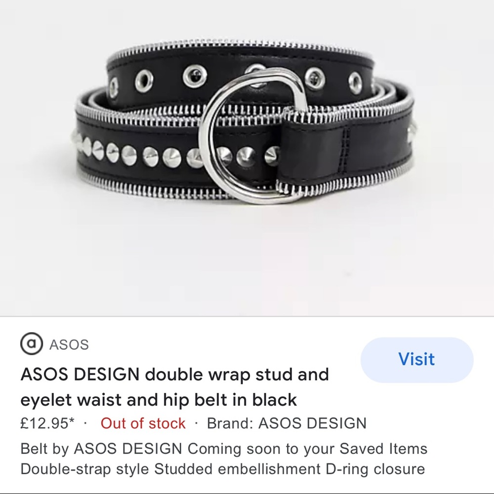 Looking for ASOS double studded belt